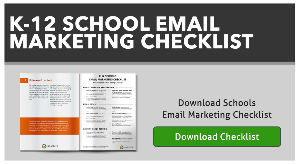 CTA-K-12 Schools Email Marketing Checklist