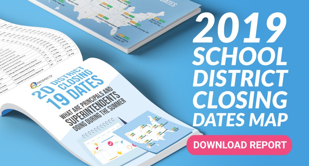 2 - CTA - 2019 School District Closing Dates MAP