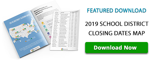 BoxZilla - 2019 School District Closing Dates MAP