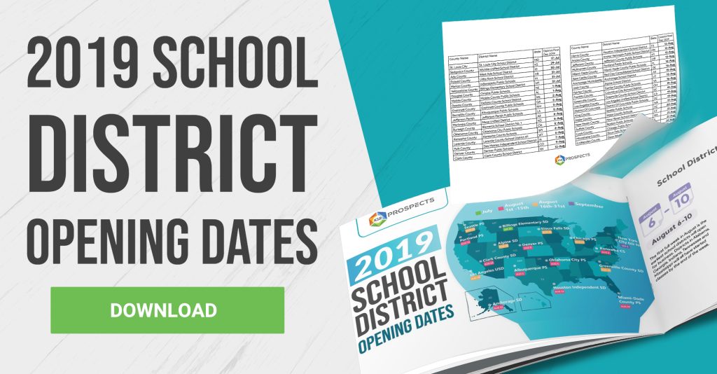 CTA - 2019 School District Opening Dates