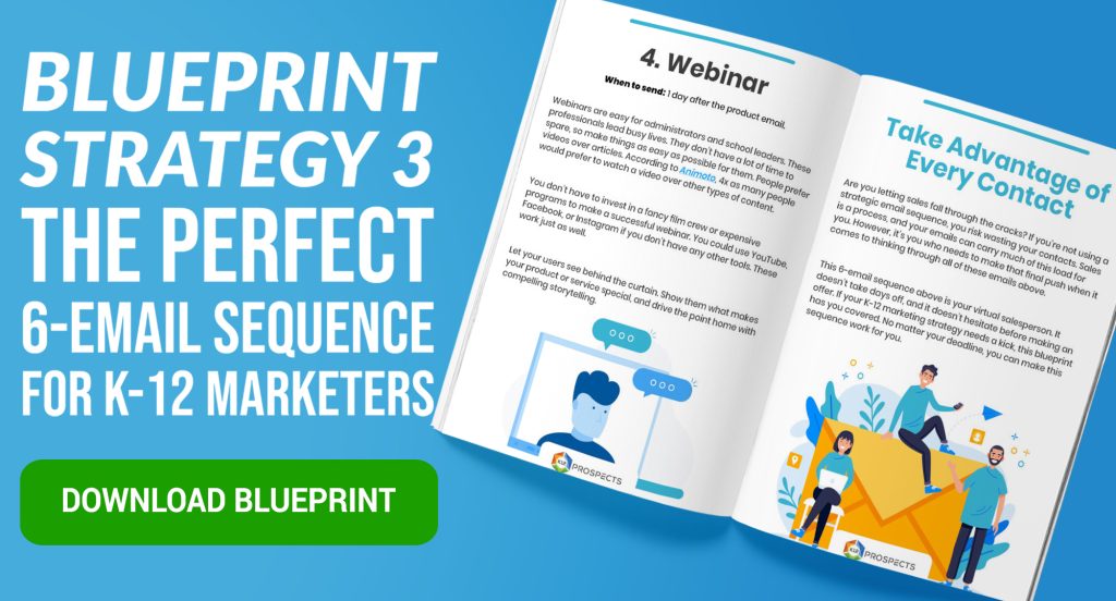 CTA - Blueprint 3 - The Perfect 6 Email Sequence for K-12 Marketers