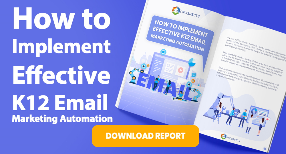 CTA Effective K12 email marketing automation