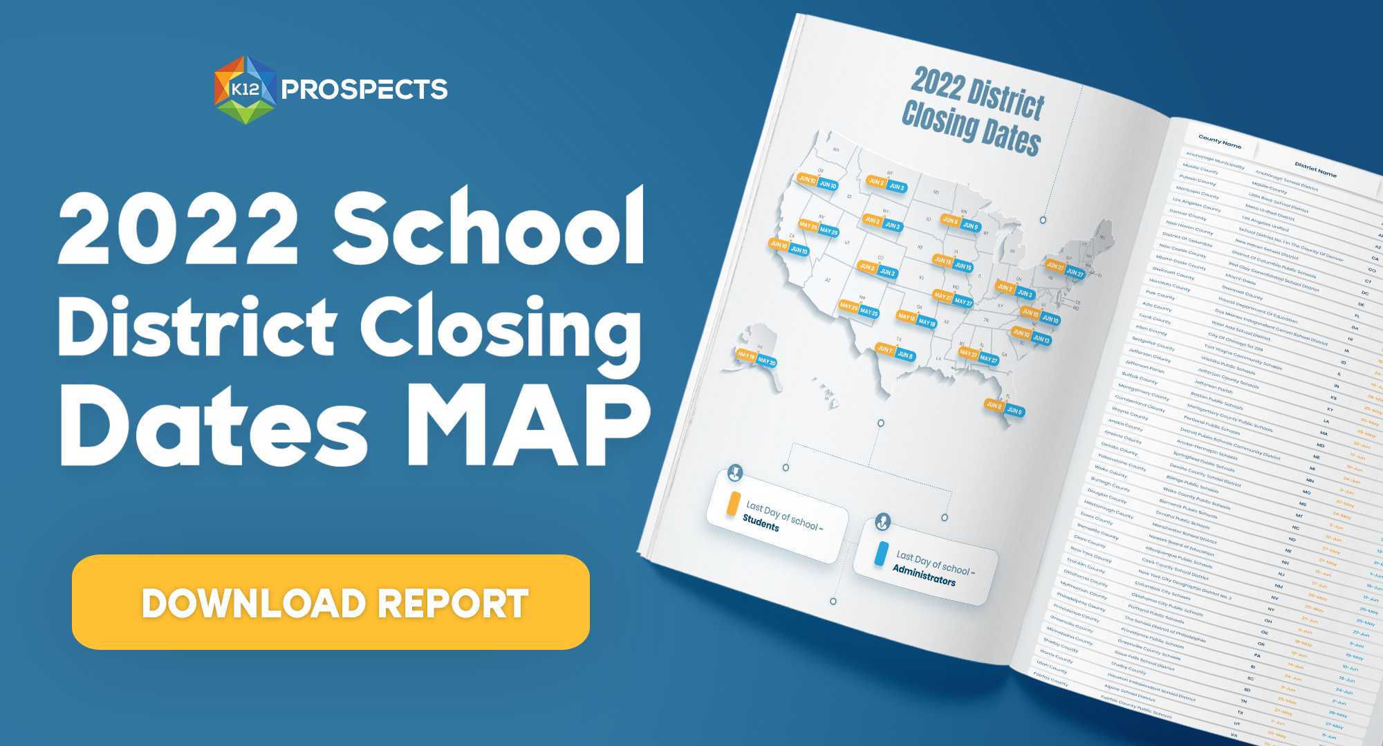 CTA 2022 School District Closing Dates