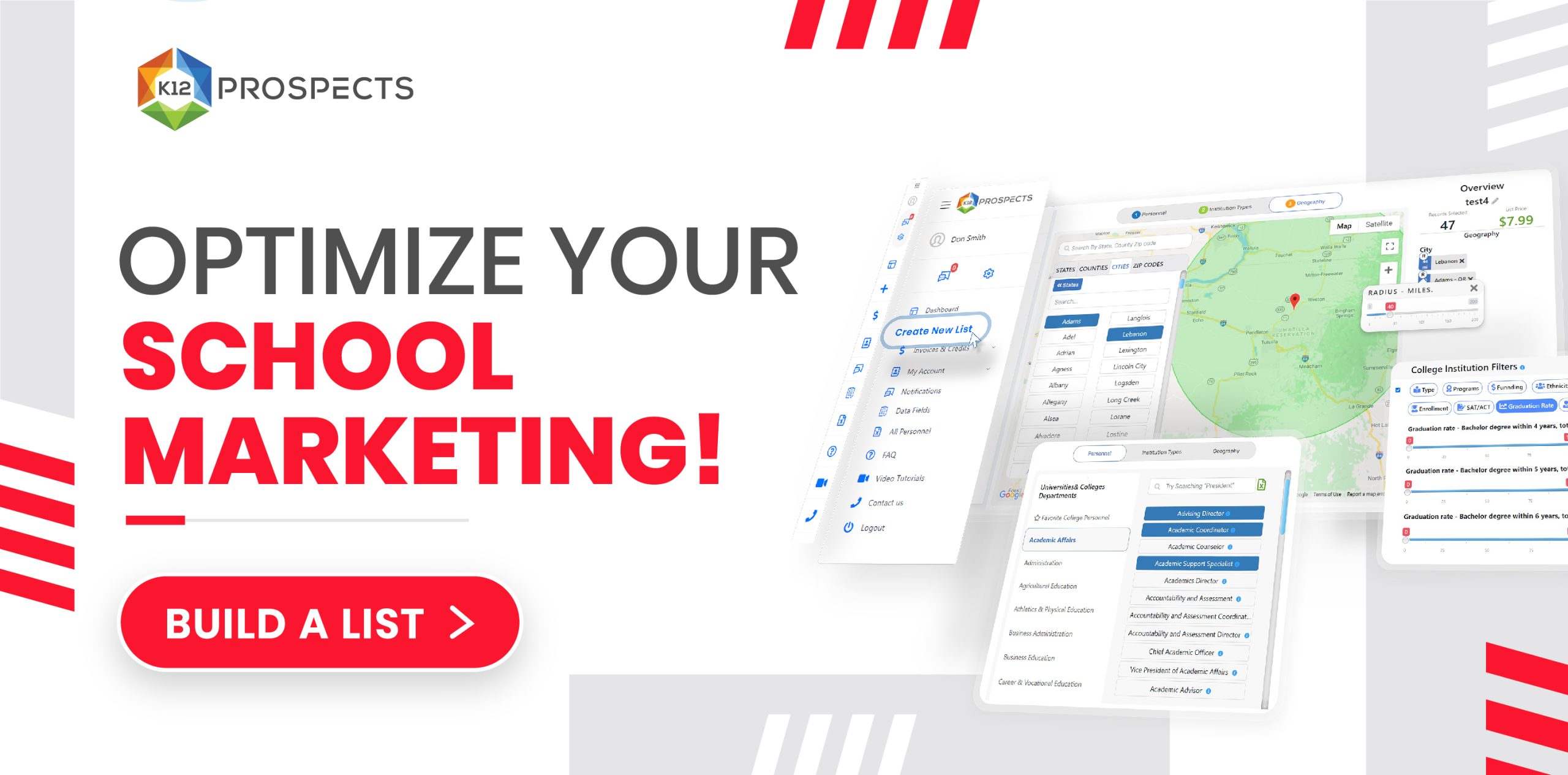 K12 Prospects - register for access to over 5 million verified K-12 school contacts
