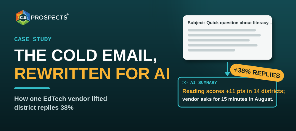 How One EdTech Vendor Rewrote Its Cold Email for AI Inboxes and Lifted Replies 38%