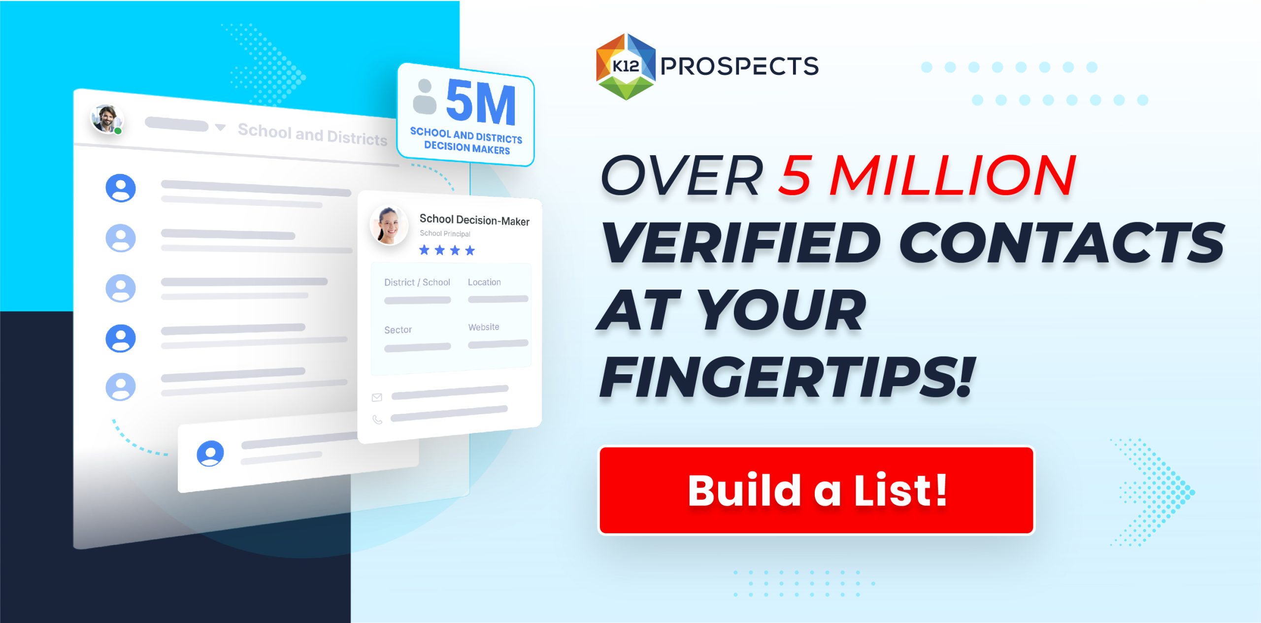 K12 Prospects - register for access to over 5 million verified K-12 school contacts